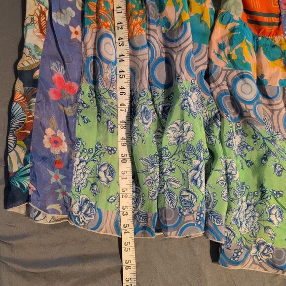 NEW Johnny Was Cherika Natania Dress Large Mixed Floral Print Boho Patchwork NWT - Picture 8 of 9